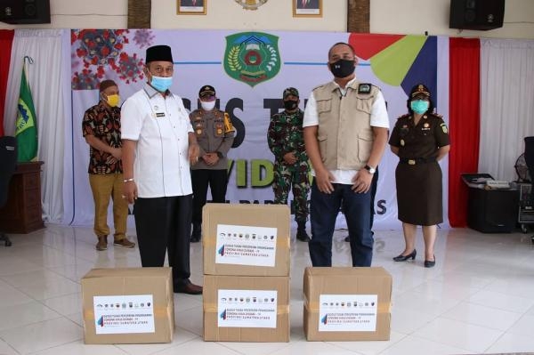 Pemprov Sumut Salurkan Paket Bantuan Sembako JPS ke Kabupaten Palas